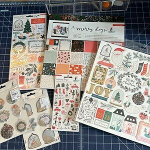 Crate Paper Merry Days Scrapbook bundle